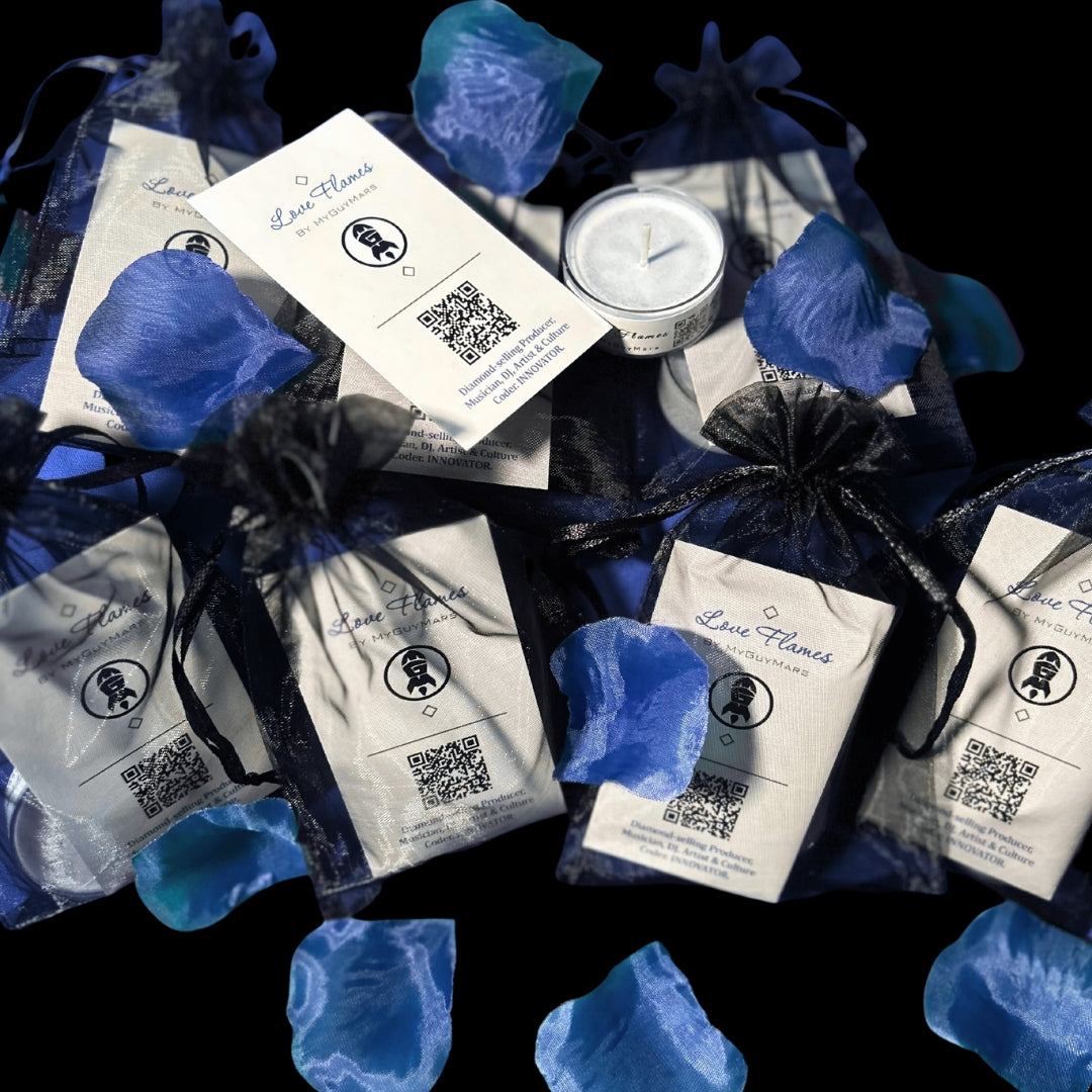 Limited Edition Small Sound Scent Blue Rose Candle